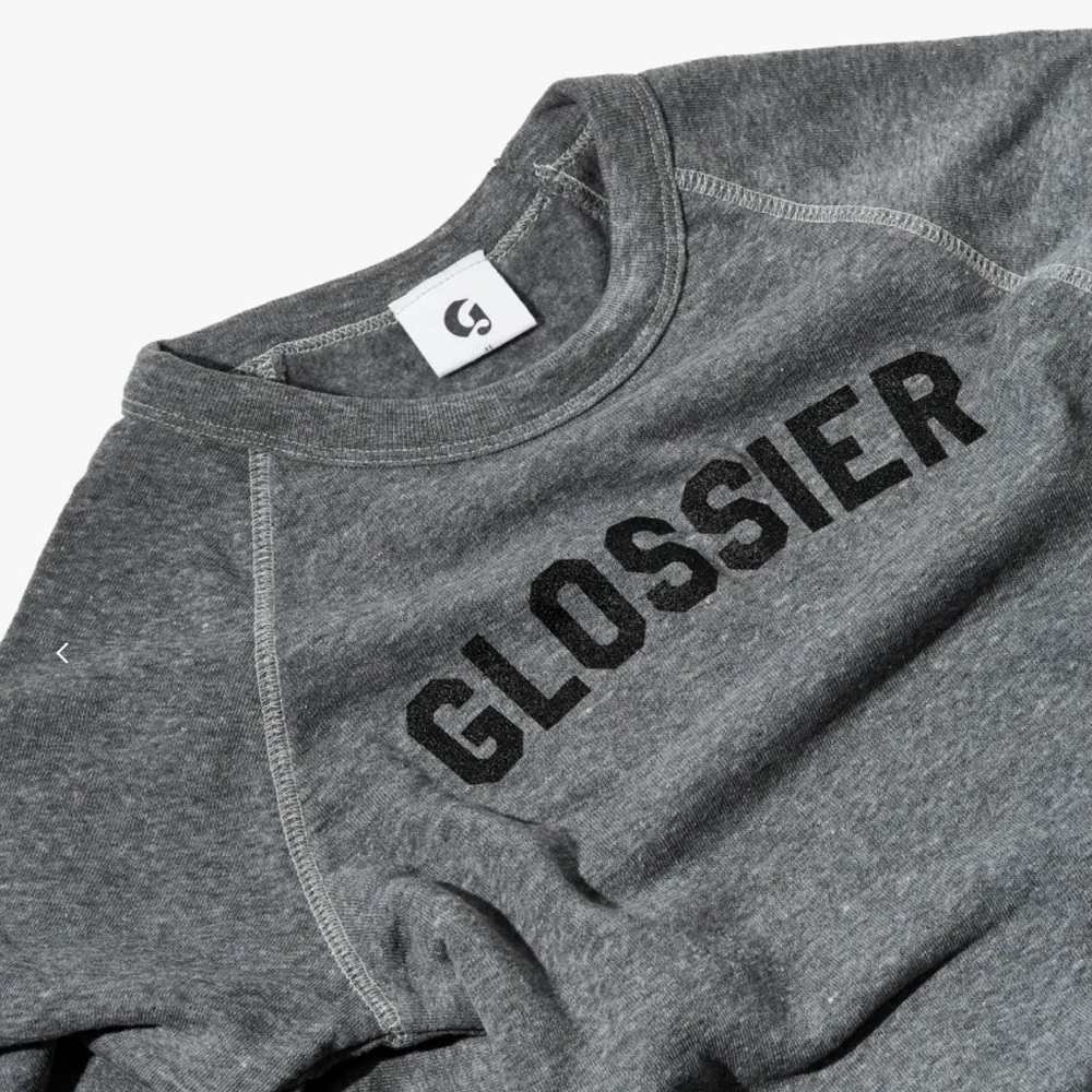 Glossier gray crewneck